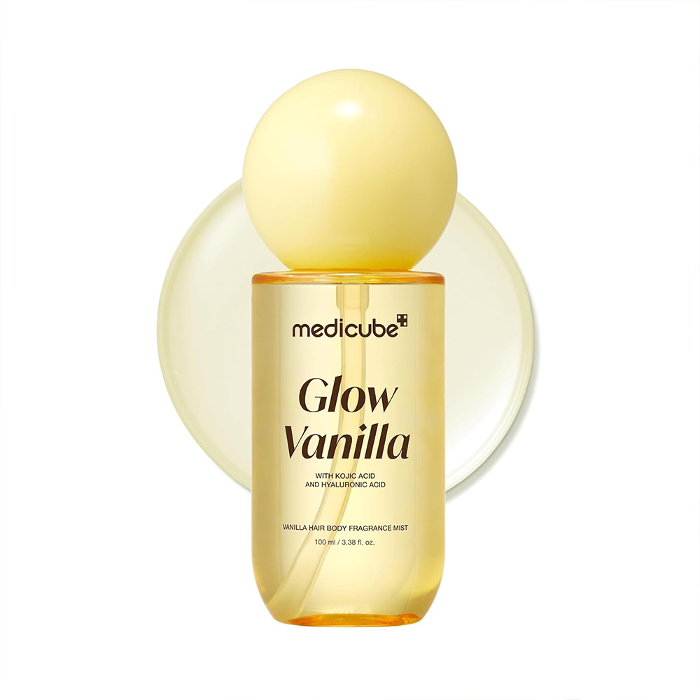 ميست خوشبو كننده مو و بدن مدیكيوب با رايحه وانيل آبرسان و درخشان كننده پوست Glow medicube Vanilla Hair & Body Fragrance Mist (اورجینال)