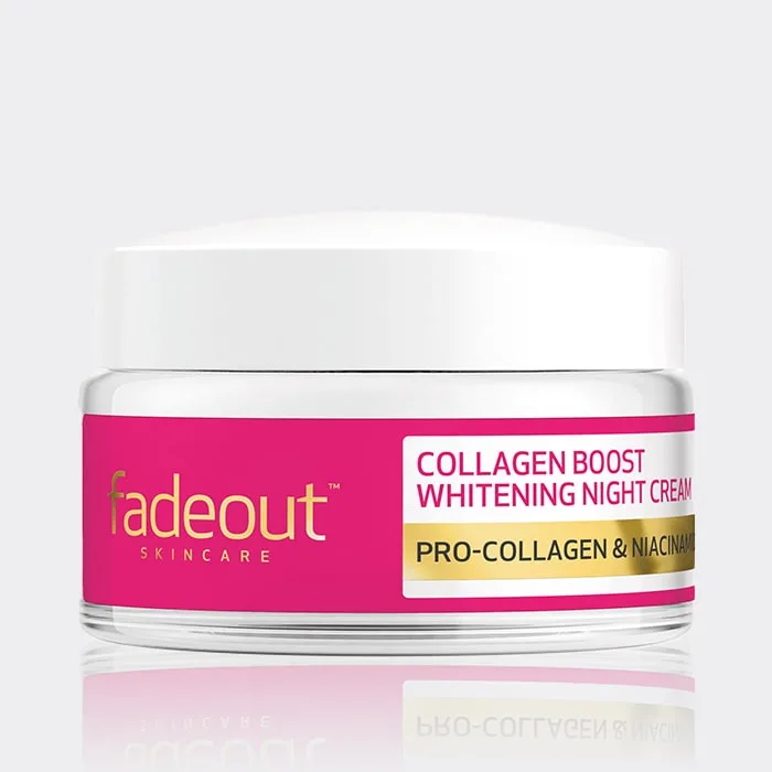 کرم شب کلاژن پوست فیداوت  fadeout Collagen Boost Whitening Night Creaml