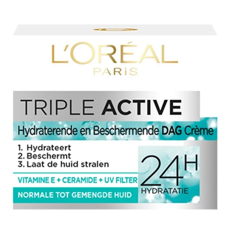 کرم روز آبرسان لورآل Loreal مدل تریپل اکتیو TRIPLE ACTIVE  Norma